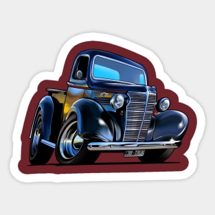 Old Classic Pickup Truck Sticker